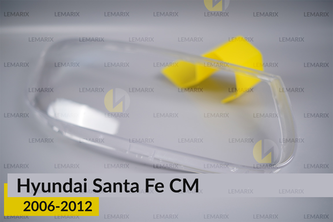 Скло фари Hyundai Santa Fe CM (2006-2012) праве