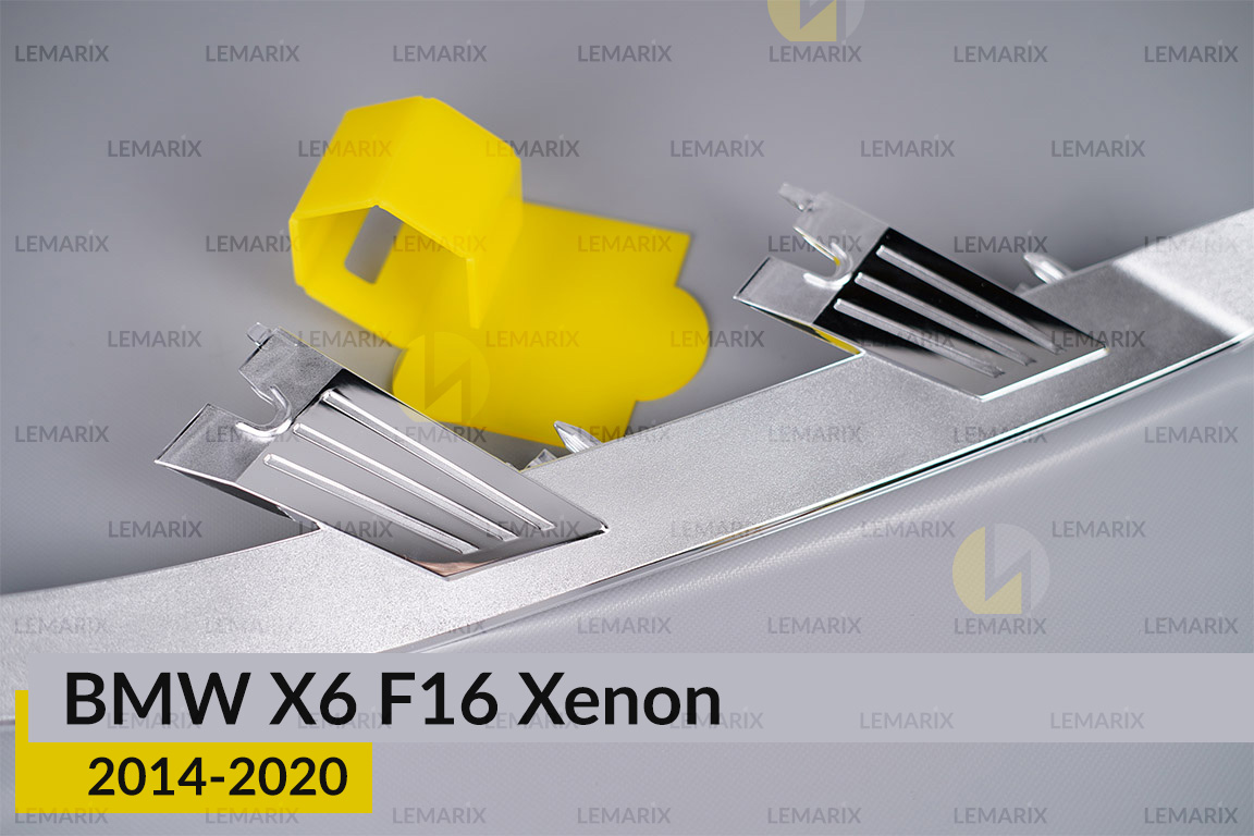 Хромована декоративна маска нижня BMW X6 F16 Xenon (2014-2020) права