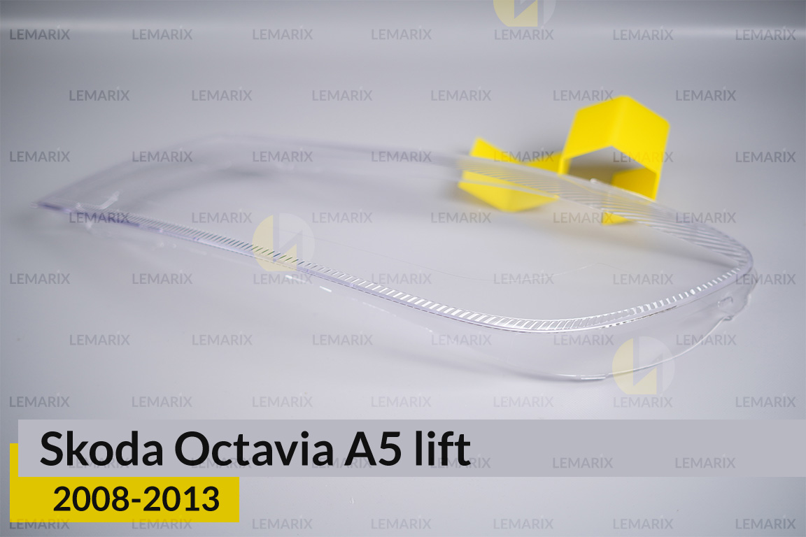 Скло фари Skoda Octavia A5 (2008-2013) рест ліве