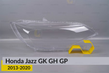 Скло фари Honda Jazz GK GH GP (2013-2020) ліве