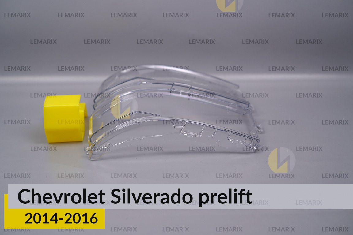 Скло фари Chevrolet Silverado (2014-2016) дорест ліве