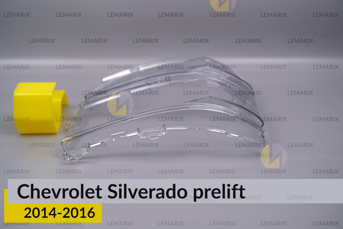 Скло фари Chevrolet Silverado (2014-2016) дорест ліве