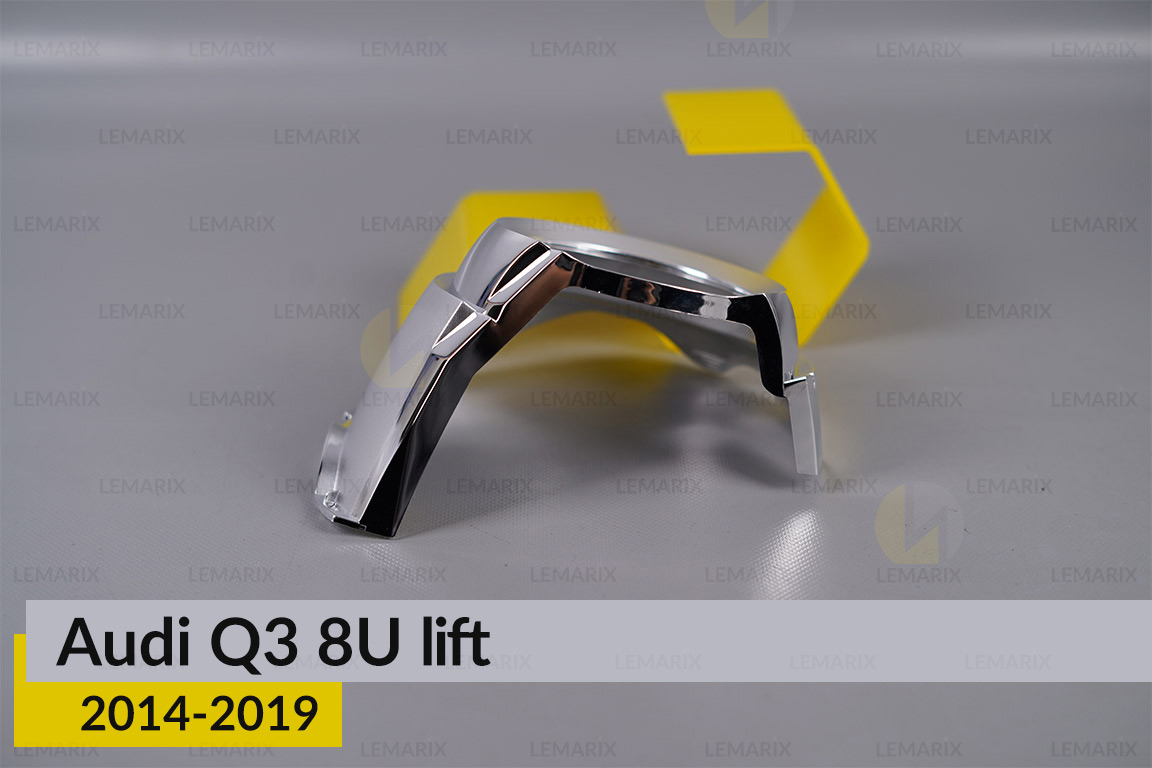 Хромована маска лінзи Audi Q3 8U (2014-2019) рест ліва