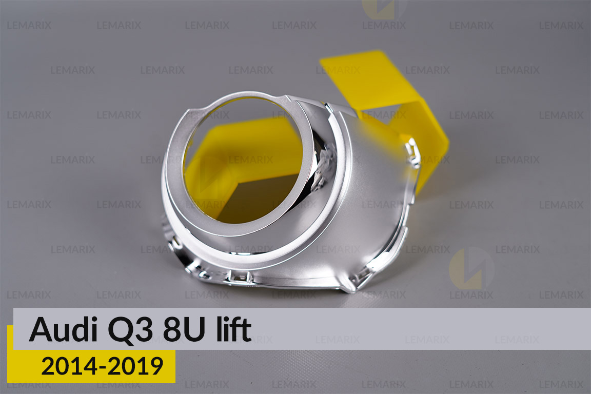 Хромована маска лінзи Audi Q3 8U (2014-2019) рест ліва