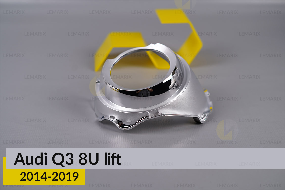 Хромована маска лінзи Audi Q3 8U (2014-2019) рест ліва