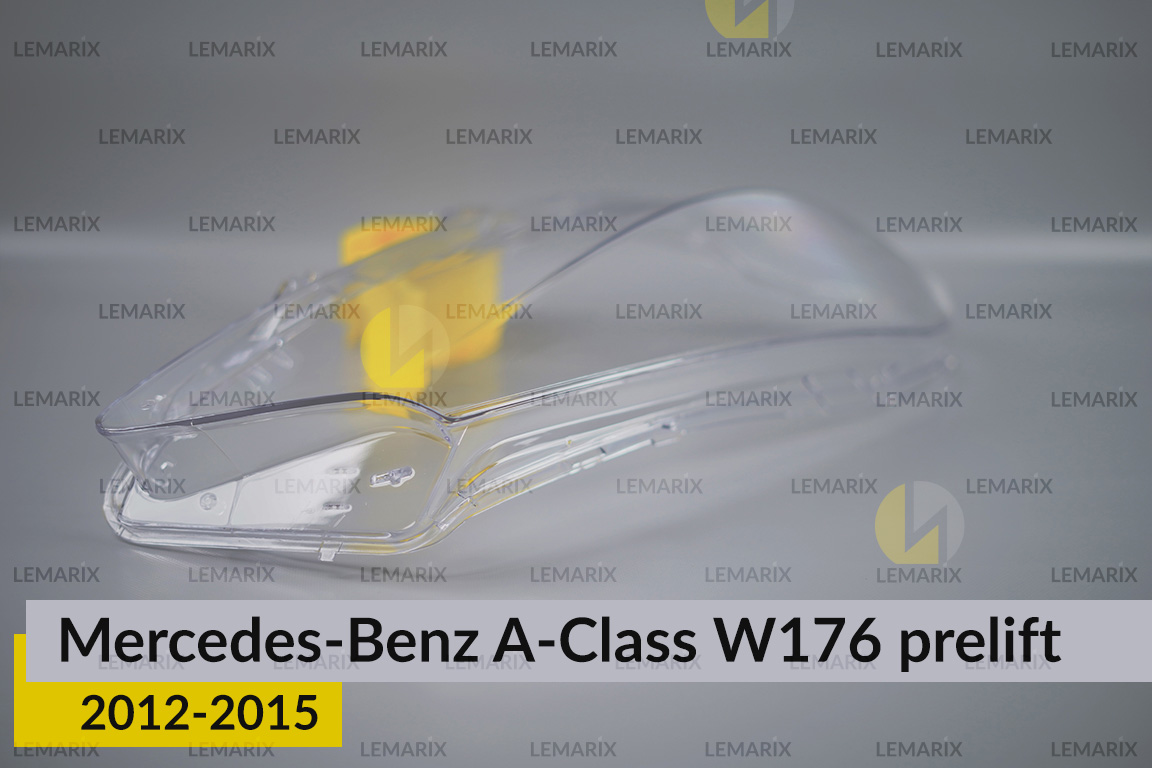 Скло фари Mercedes-Benz A-Class W176 (2012-2015) дорест праве