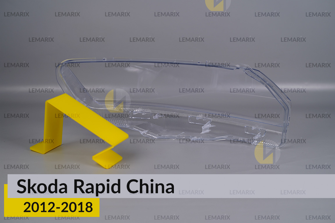 Скло фари Skoda Rapid China (2012-2018) ліве