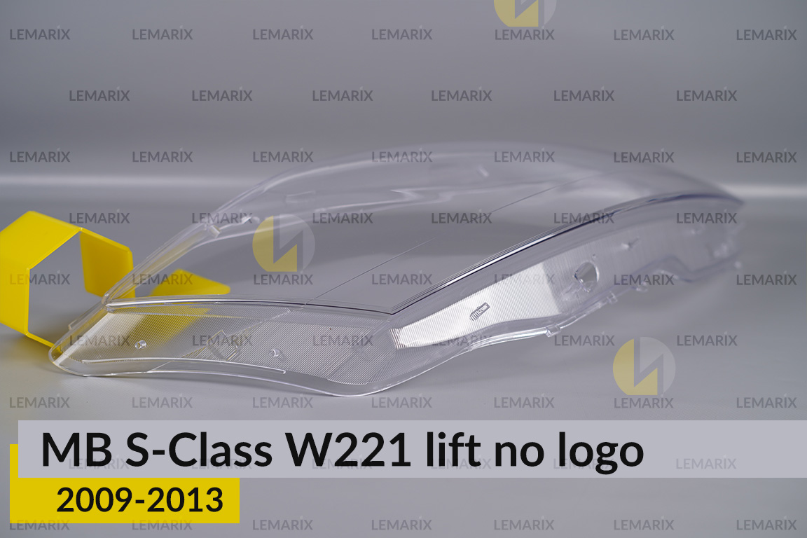 Скло фари Mercedes-Benz S-Class W221 no logo (2009-2013) рест праве