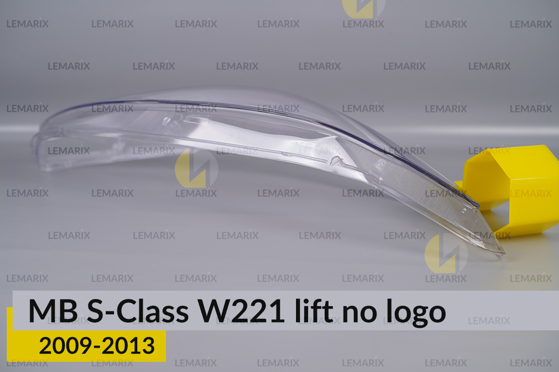 Скло фари Mercedes-Benz S-Class W221 no logo (2009-2013) рест праве