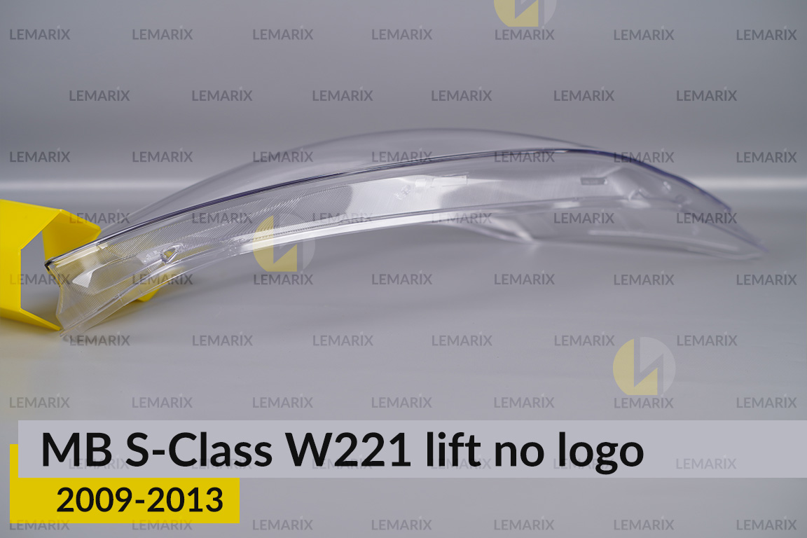 Скло фари Mercedes-Benz S-Class W221 no logo (2009-2013) рест праве