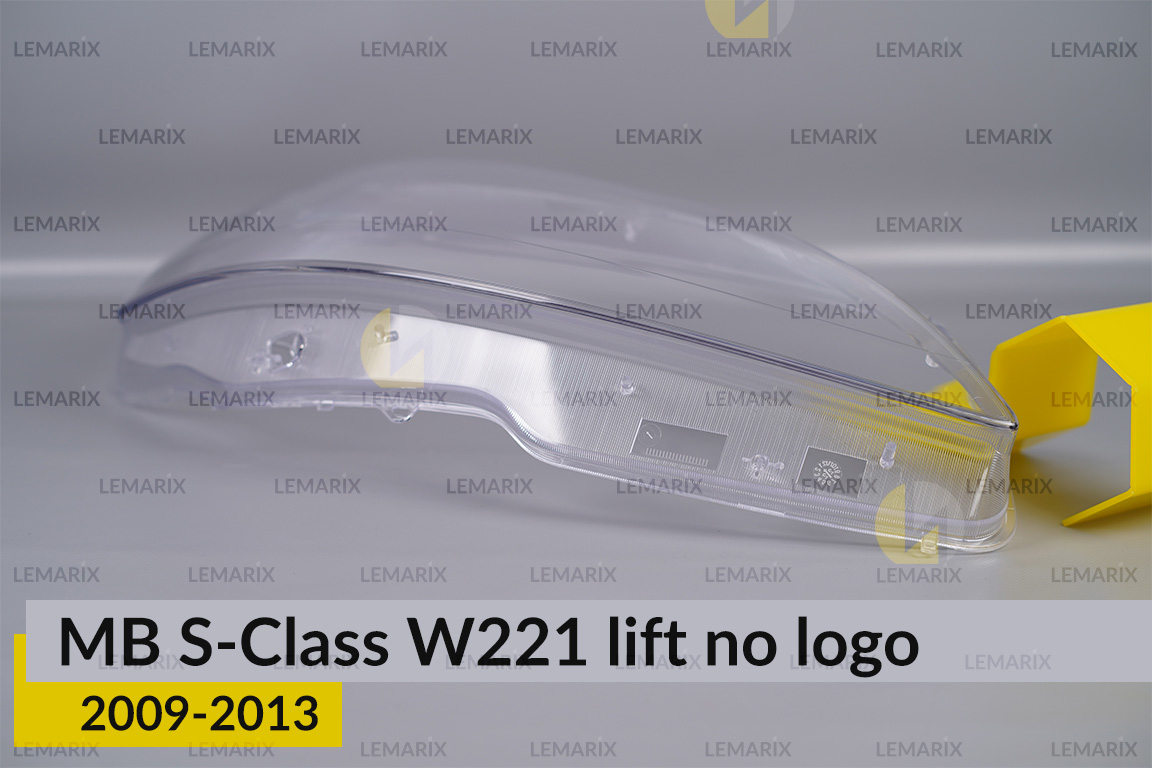 Скло фари Mercedes-Benz S-Class W221 no logo (2009-2013) рест праве