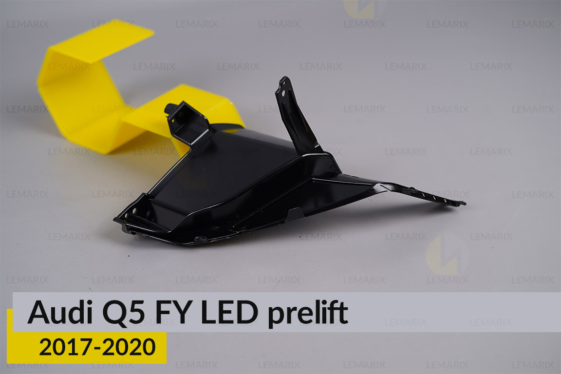 Хромований декор під лінзу зовнішня Audi Q5 FY LED (2017-2020) дорест лівий