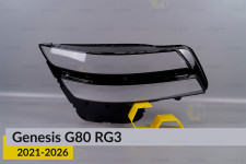 Стекло фары Genesis G80 RG3 (2021-2026) правое