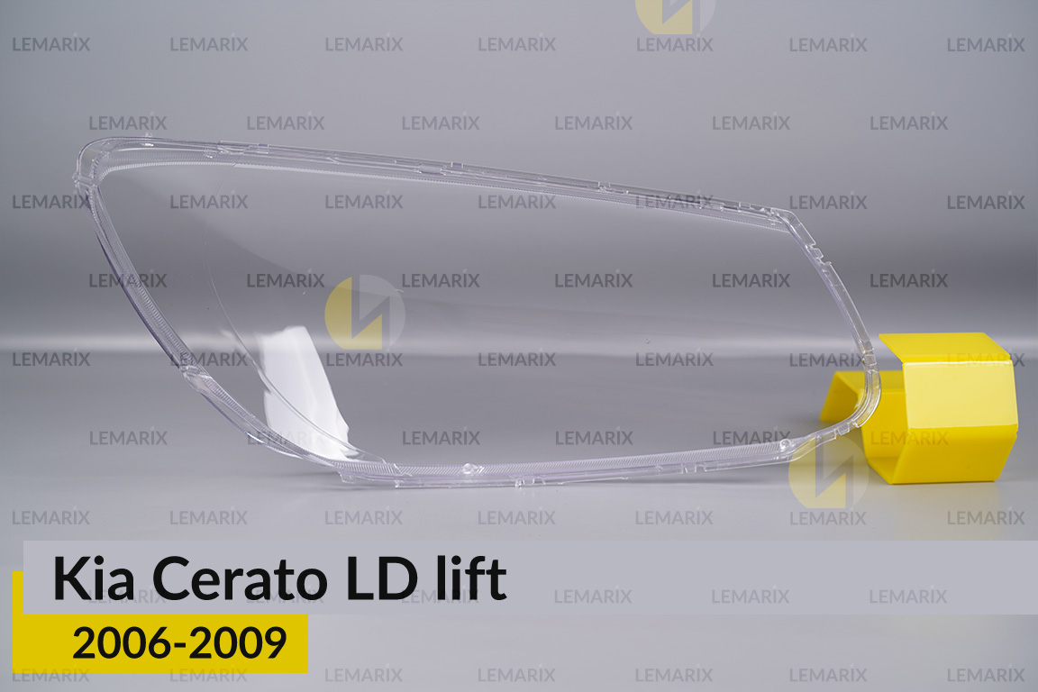 Скло фари Kia Cerato LD (2006-2009) рест ліве