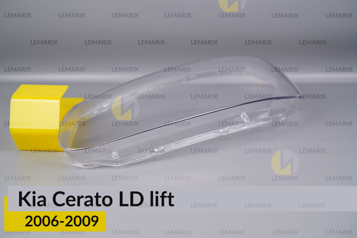 Скло фари Kia Cerato LD (2006-2009) рест ліве