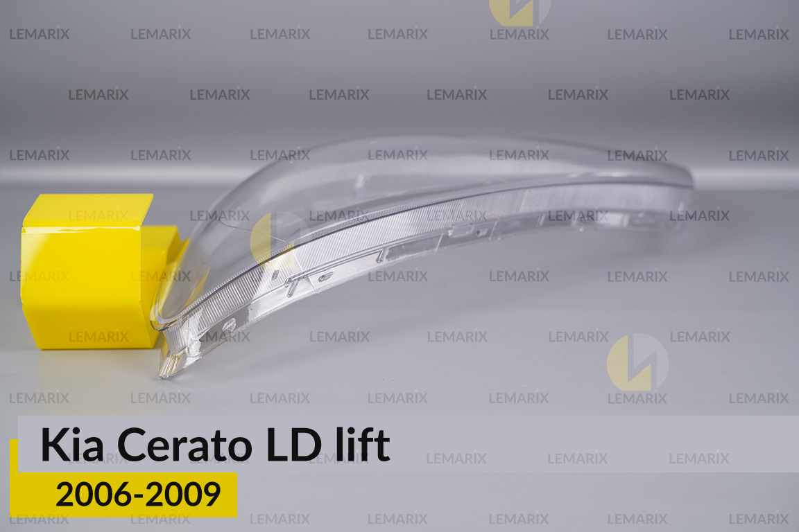 Скло фари Kia Cerato LD (2006-2009) рест ліве