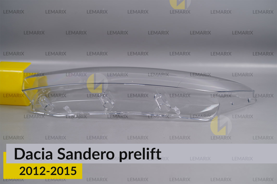 Скло фари Dacia Sandero (2012-2015) дорест ліве