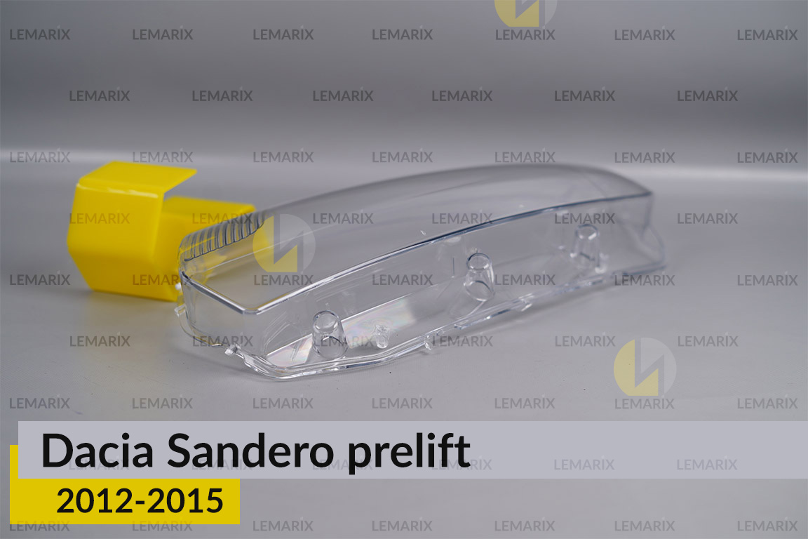Скло фари Dacia Sandero (2012-2015) дорест ліве