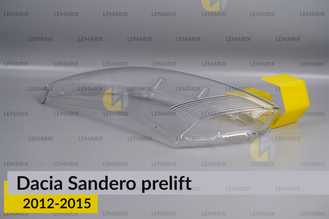 Скло фари Dacia Sandero (2012-2015) дорест ліве