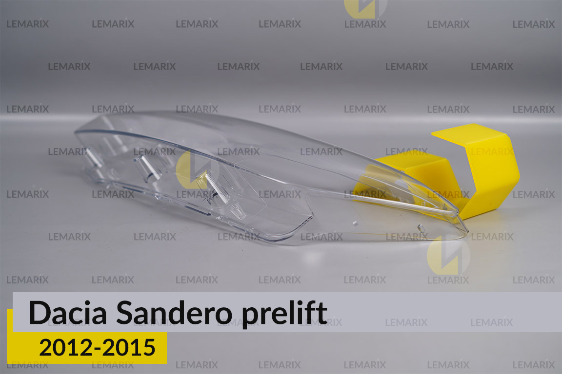 Скло фари Dacia Sandero (2012-2015) дорест ліве