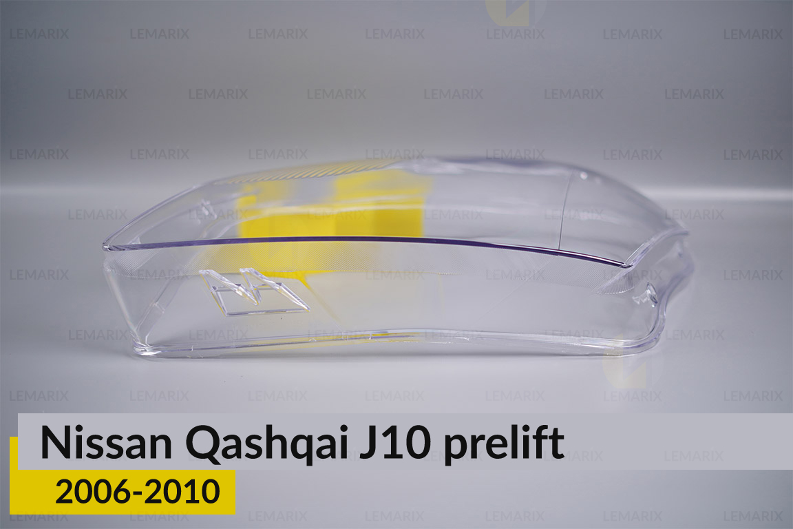 Скло фари Nissan Qashqai J10 (2006-2010) дорест ліве