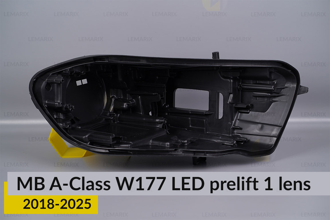 Корпус фари Mercedes-Benz A-Class W177 LED 1 лінза (2018-2025) дорест правий