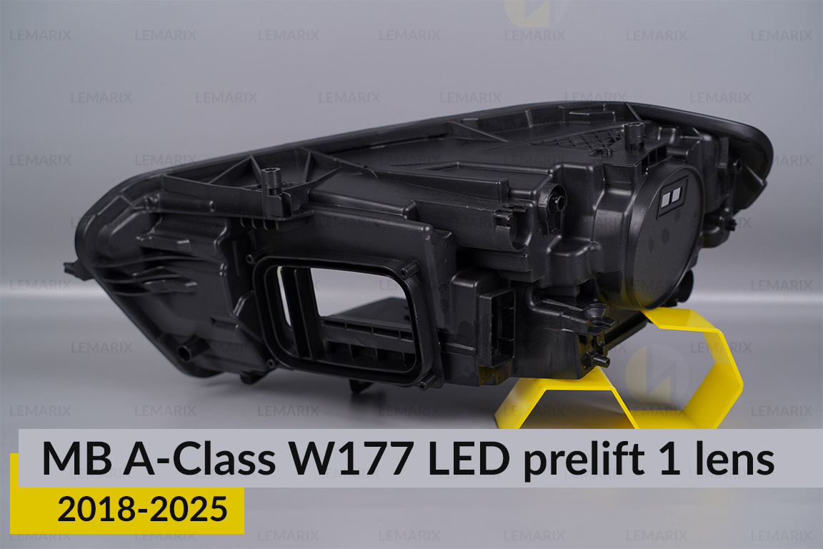 Корпус фари Mercedes-Benz A-Class W177 LED 1 лінза (2018-2025) дорест правий