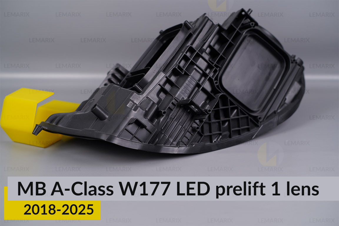 Корпус фари Mercedes-Benz A-Class W177 LED 1 лінза (2018-2025) дорест правий