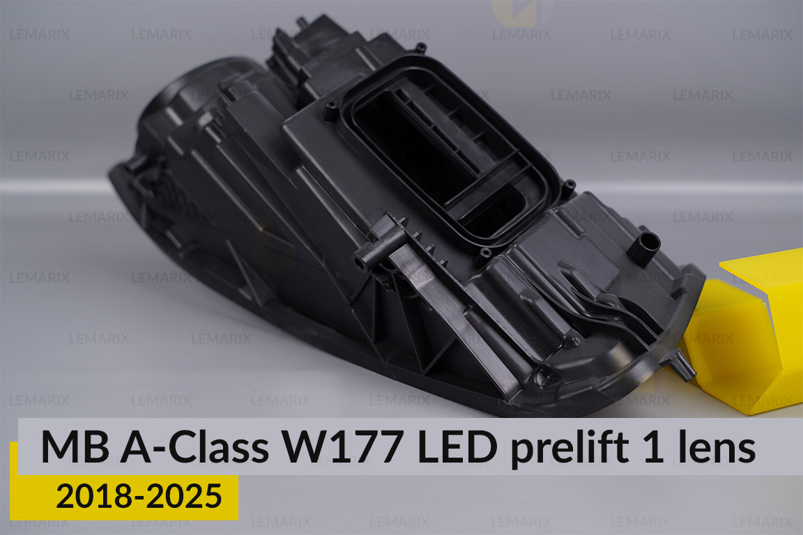 Корпус фари Mercedes-Benz A-Class W177 LED 1 лінза (2018-2025) дорест правий