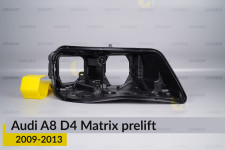 Корпус фары Audi A8 D4 Matrix (2009-2013) дорест правый