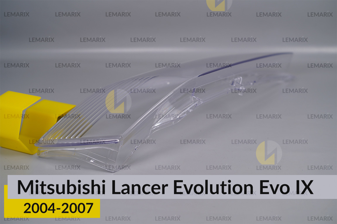 Скло фари Mitsubishi Lancer Evolution Evo IX (2004-2007) праве
