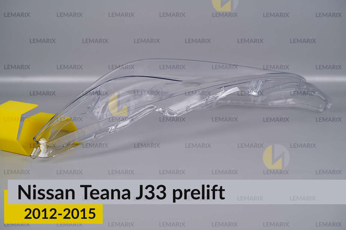 Скло фари Nissan Teana J33 (2012-2015) дорест ліве