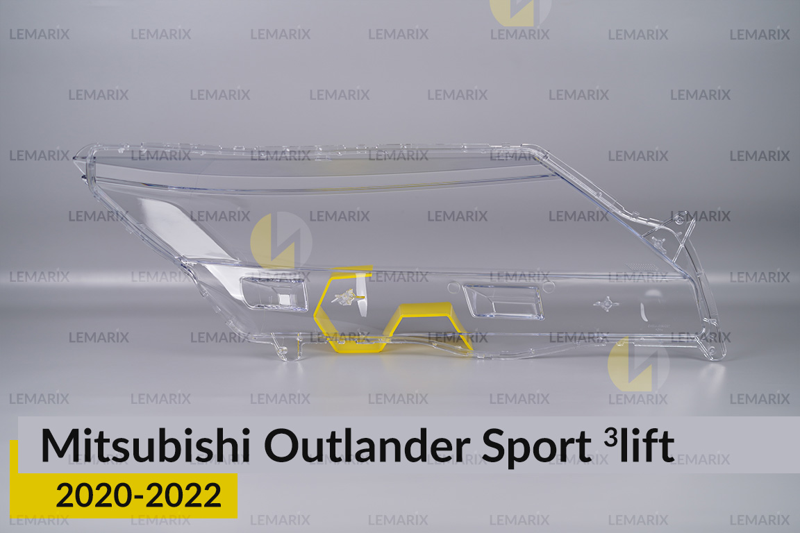 Скло фари Mitsubishi Outlander Sport (2020-2022) 3 рест ліве