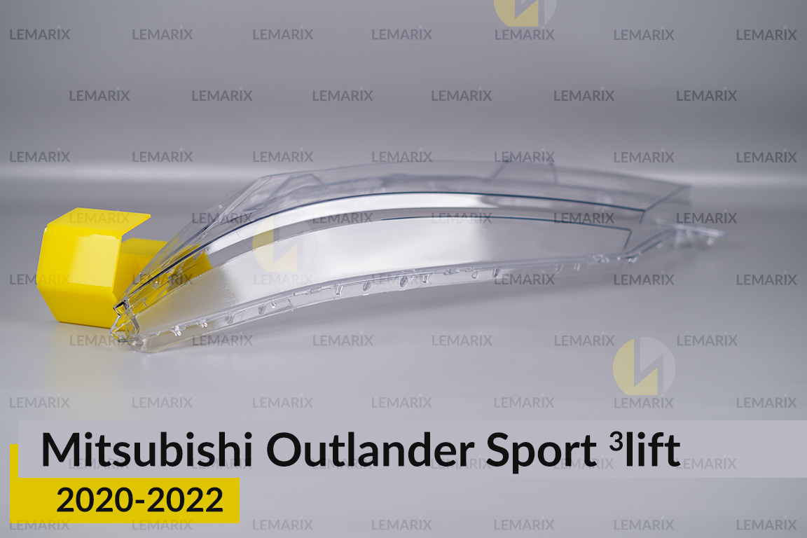 Скло фари Mitsubishi Outlander Sport (2020-2022) 3 рест ліве
