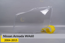 Скло фари Nissan Armada WA60 (2004-2015) ліве
