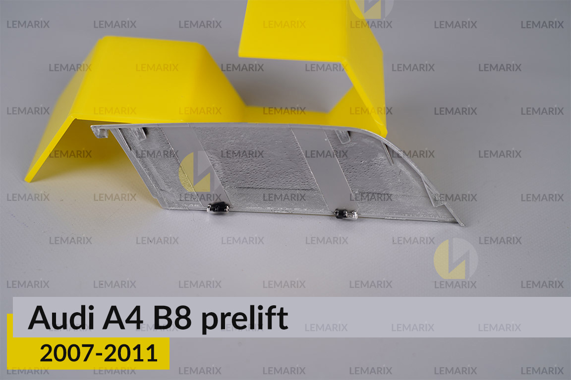 Хромована декоративна маска нижня Audi A4 B8 (2007-2011) дорест ліва