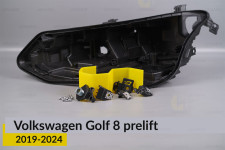 Ремкомплект крепления корпуса фар VW Volkswagen Golf 8 (2019-2024) дорест левый – 5 ед.