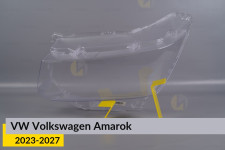 Скло фари VW Volkswagen Amarok (2023-2027) ліве