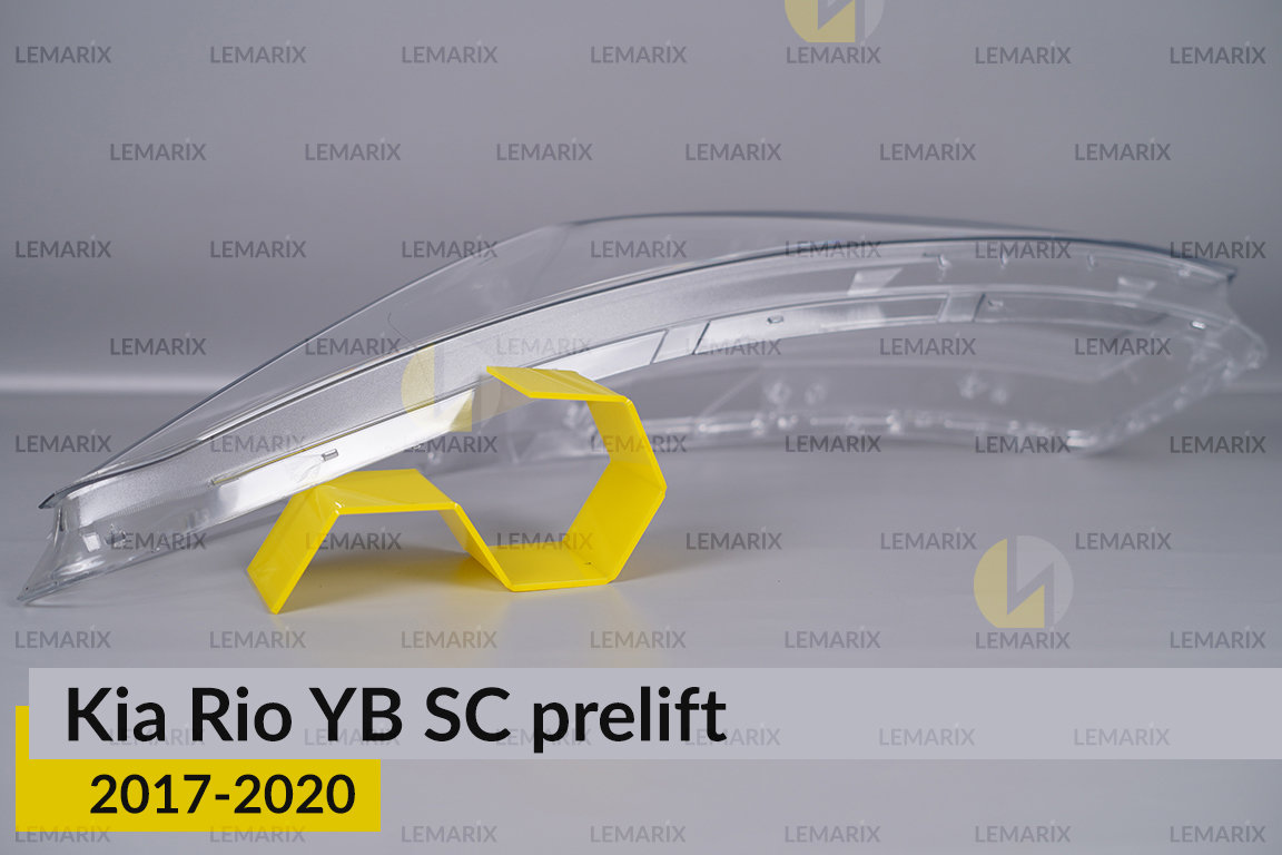 Скло фари Kia Rio YB SC (2017-2020) дорест ліве