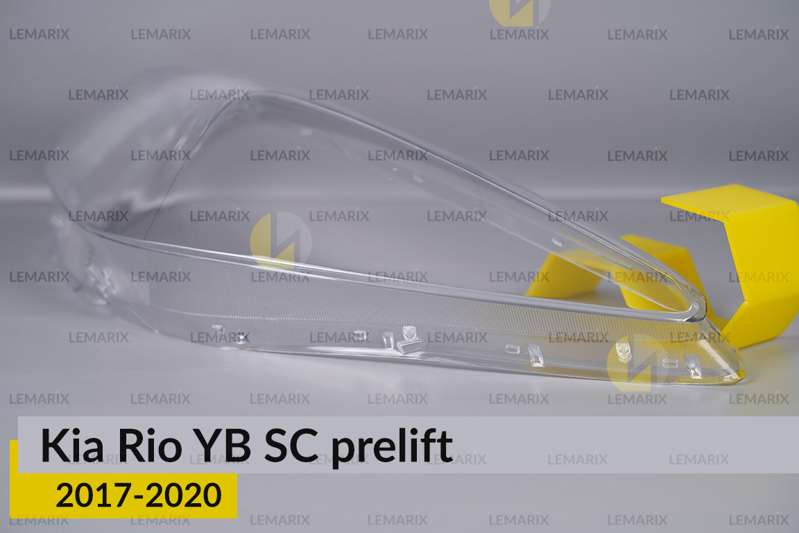 Скло фари Kia Rio YB SC (2017-2020) дорест ліве