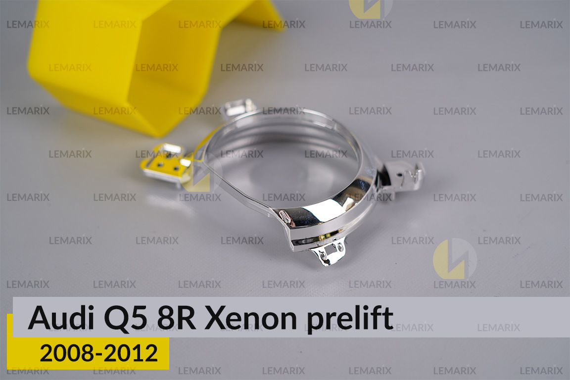Хромована маска лінзи Audi Q5 8R Xenon (2008-2012) дорест ліва