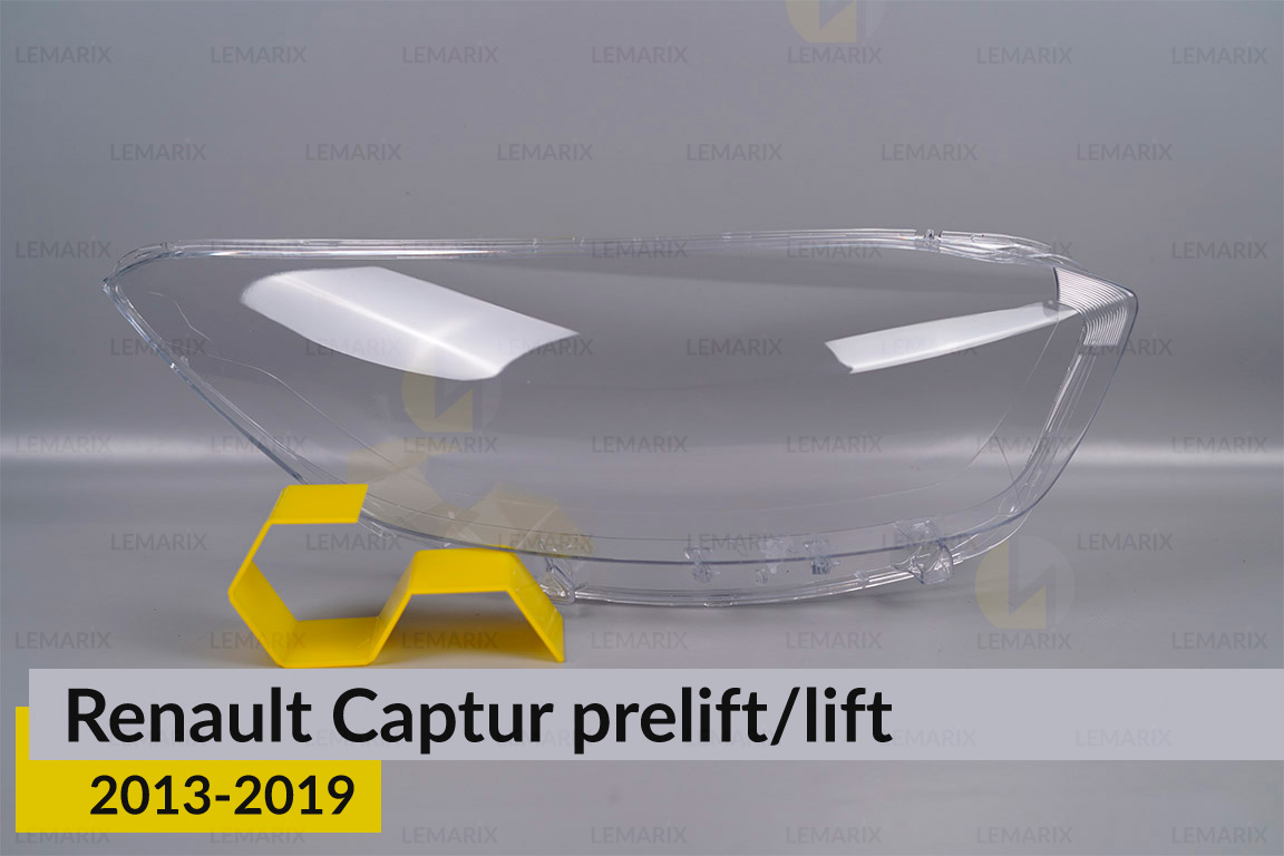 Скло фари Renault Captur (2013-2019) дорест/рест праве