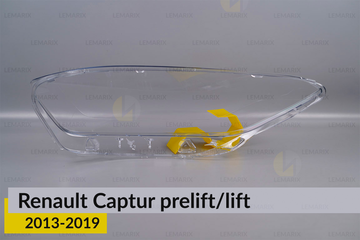 Скло фари Renault Captur (2013-2019) дорест/рест праве