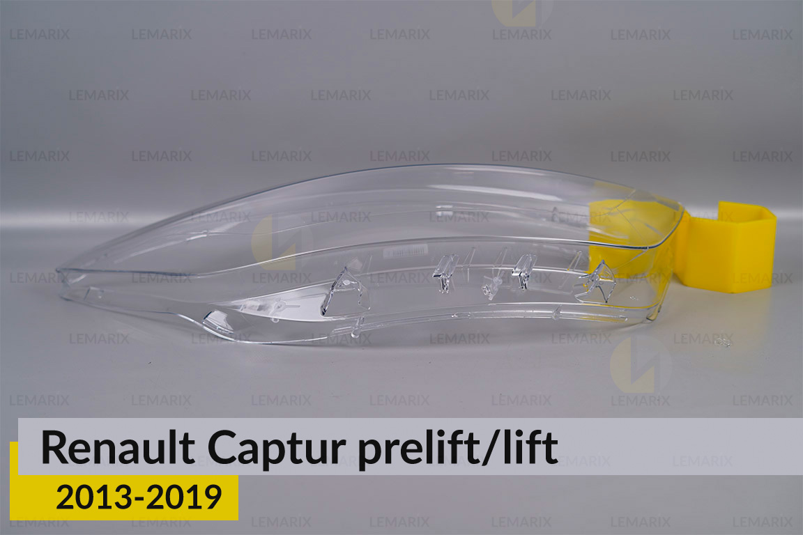 Скло фари Renault Captur (2013-2019) дорест/рест праве
