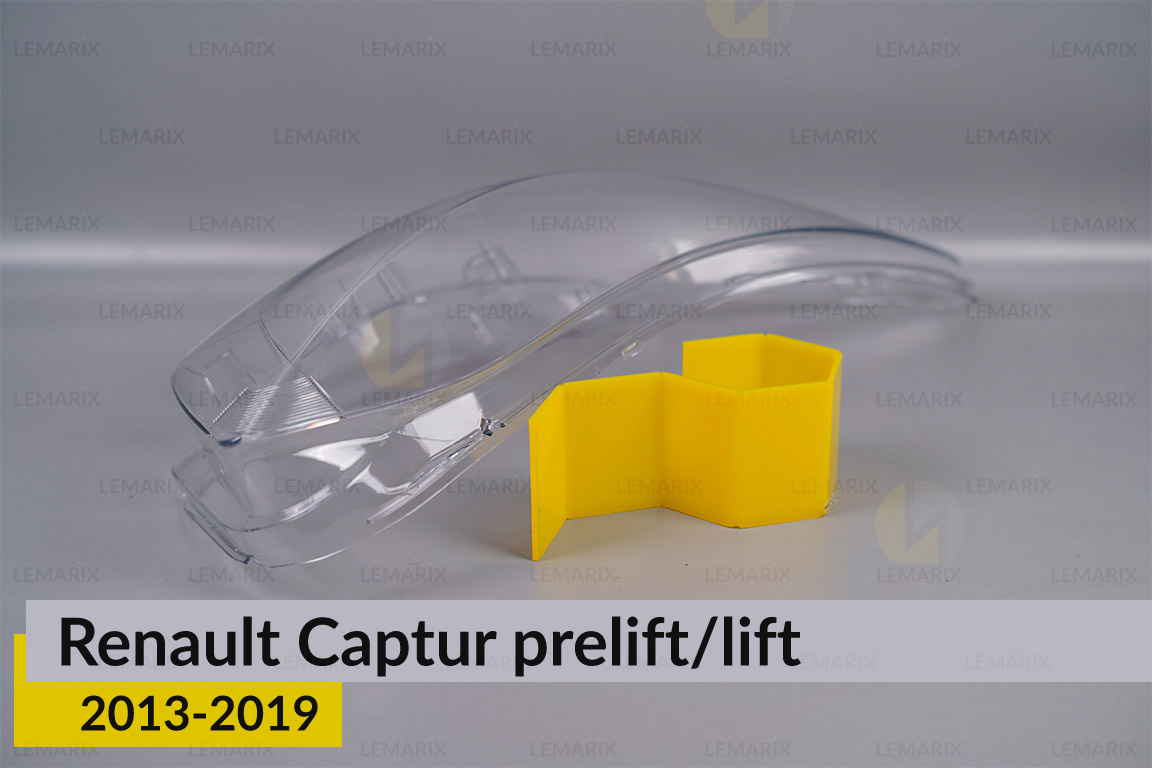 Скло фари Renault Captur (2013-2019) дорест/рест праве