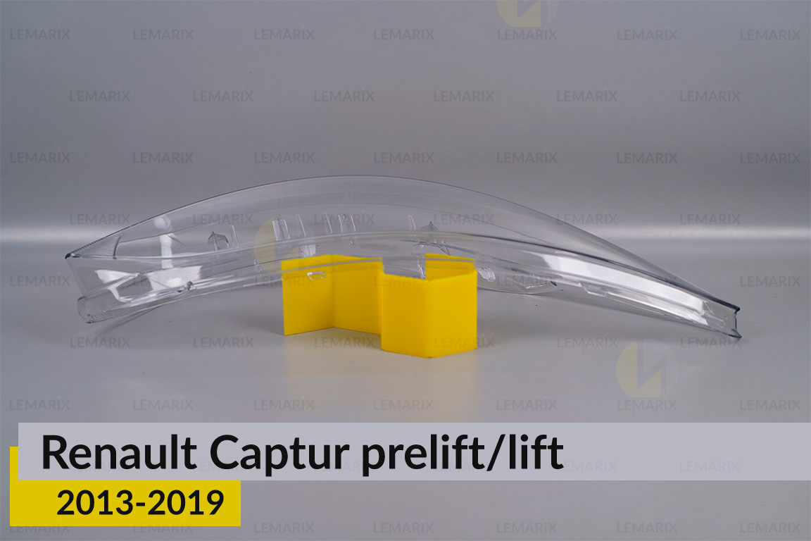 Скло фари Renault Captur (2013-2019) дорест/рест праве