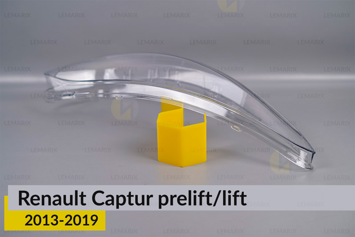 Скло фари Renault Captur (2013-2019) дорест/рест праве