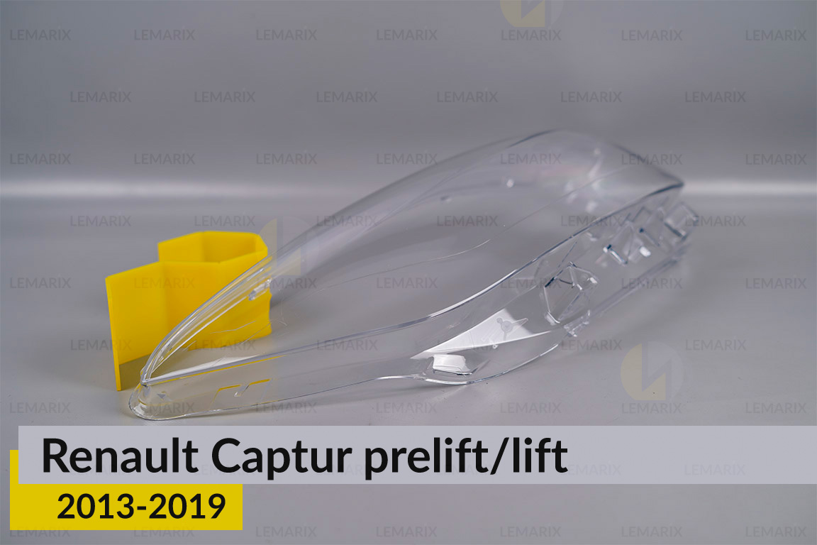 Скло фари Renault Captur (2013-2019) дорест/рест праве
