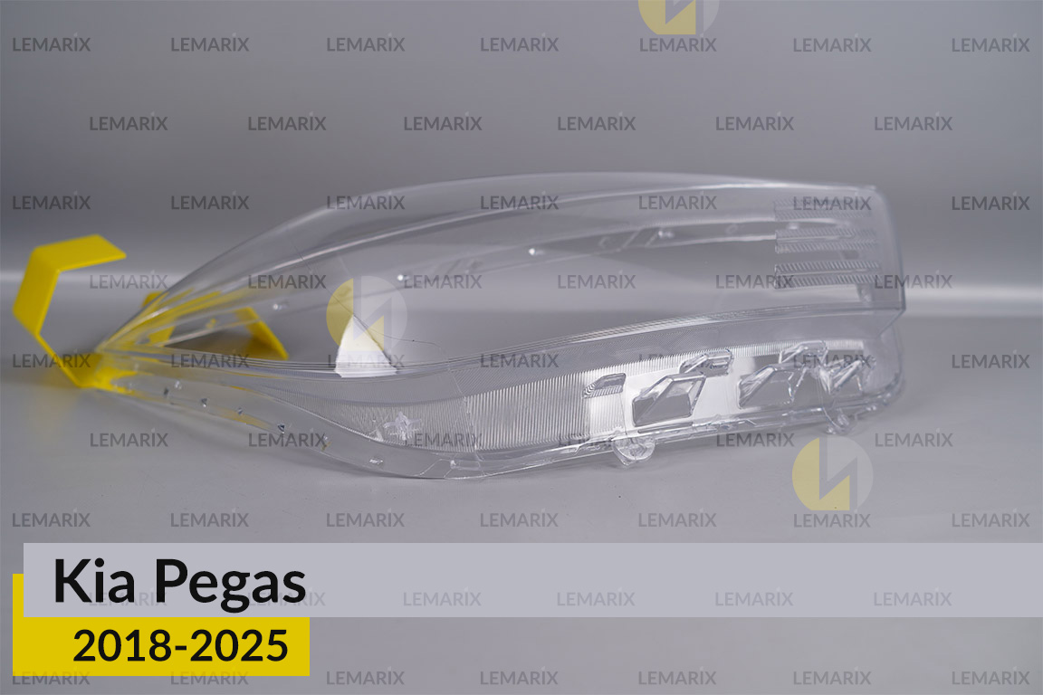 Скло фари Kia Pegas (2018-2025) праве