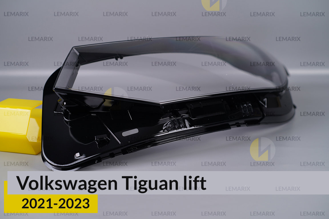 Скло фари VW Volkswagen Tiguan (2021-2023) рест ліве